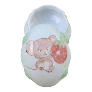 Charming Mouse and Strawberry Keepsake Box